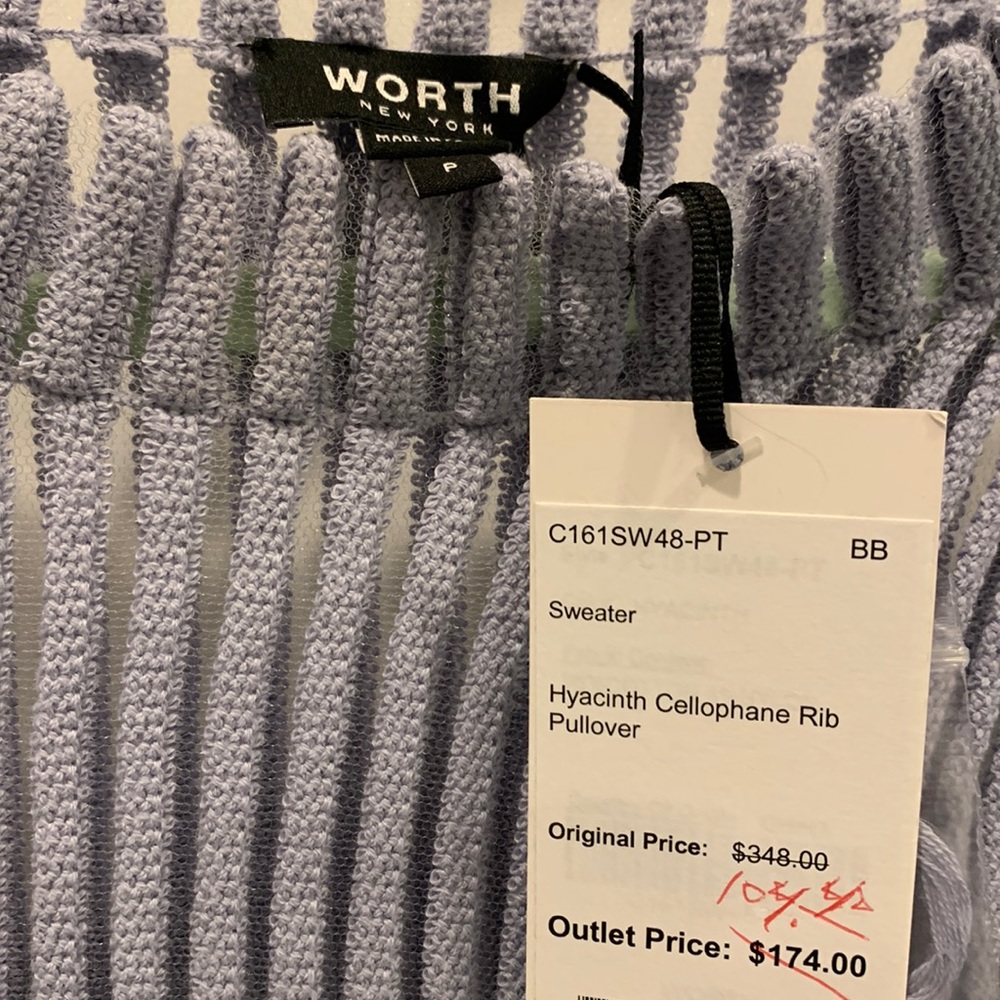 Worth brand new lightweight sweater. Mesh in between sweater lines.